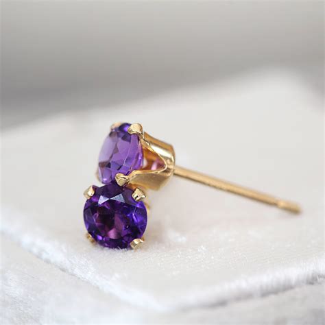 The amethyst stud .